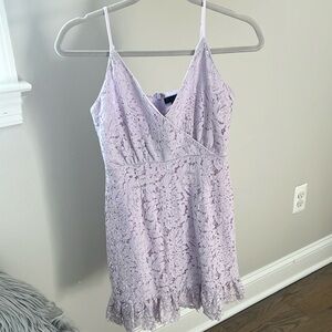 Auqa mini lavender lace dress! Size small